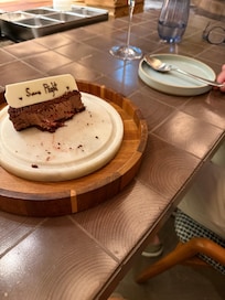 Desert was the best …yummy and safe flight written on it 🙏