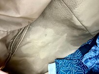 Water damage to my Hartman leather garment bag