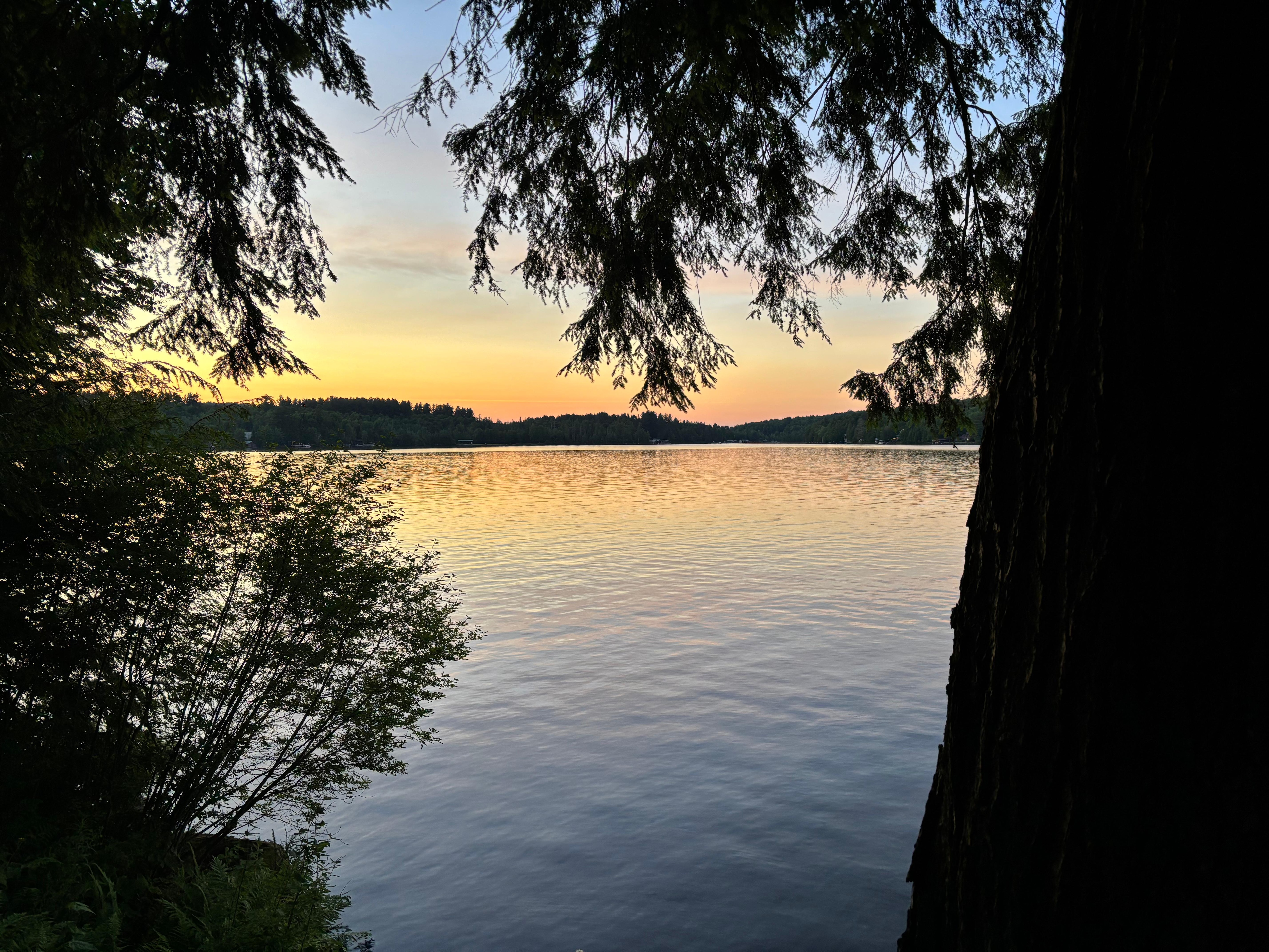 Sunset from the dock.