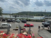 View of River cruise lines from our room