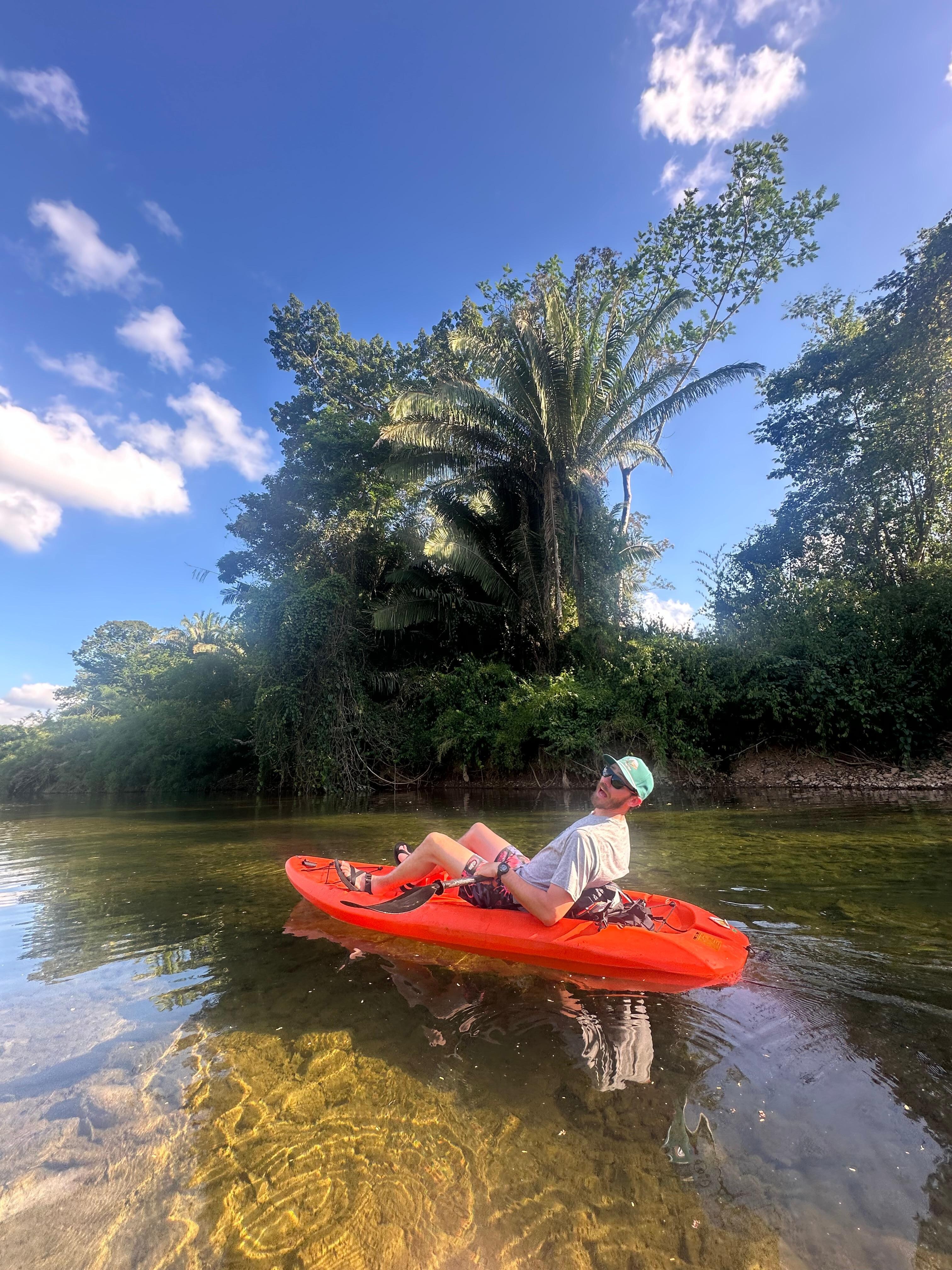 Free kayaks at the resort. 