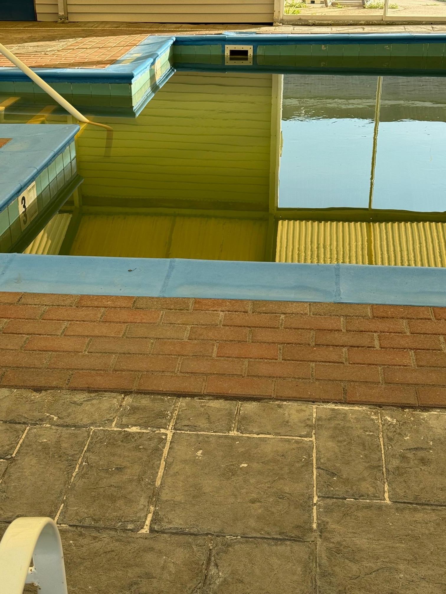 That's pool and yes it was open.