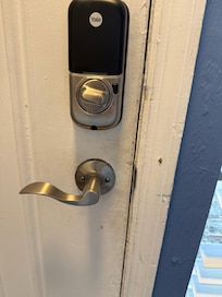 I wished I had a Mr. Clean sponge for every door.