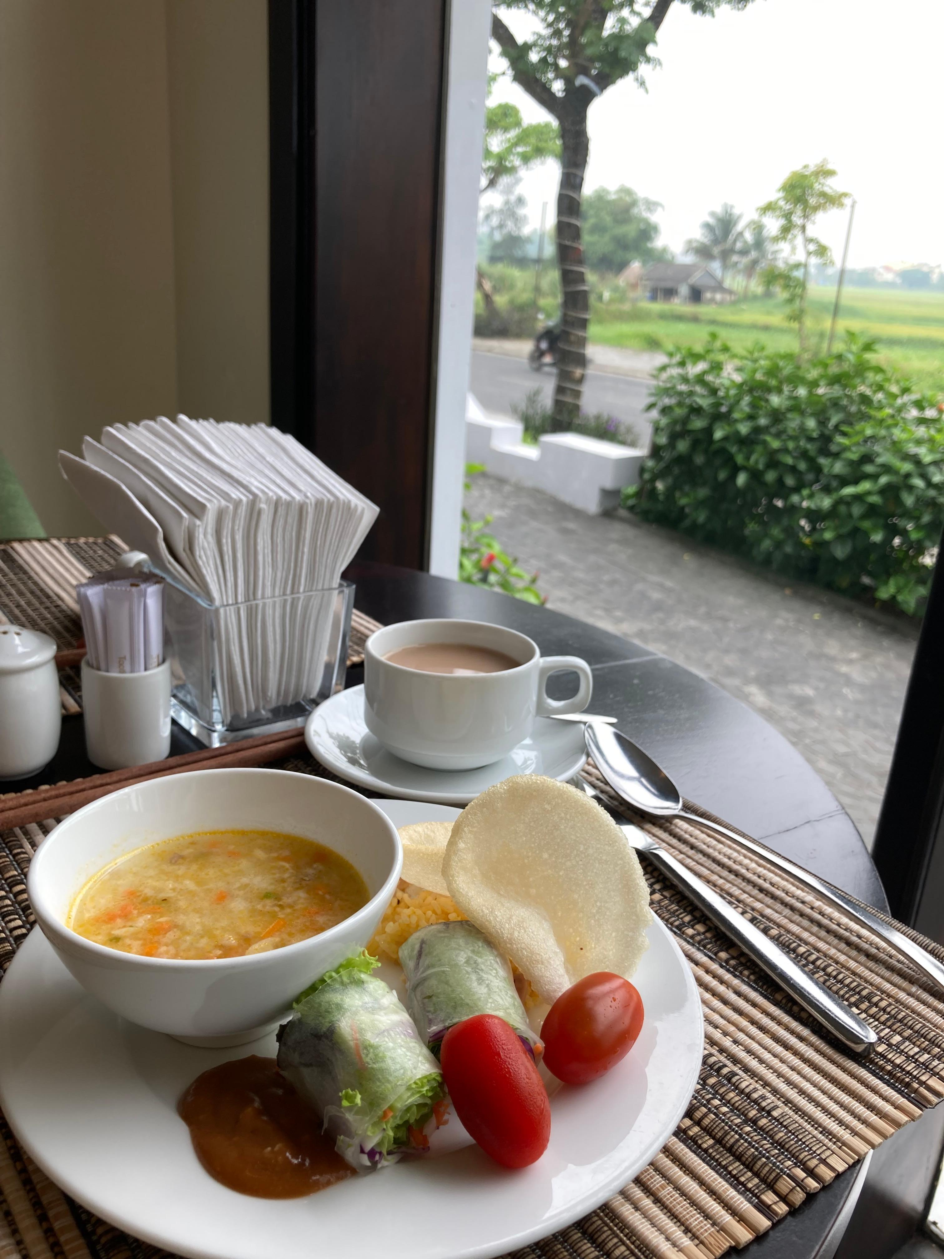 Breakfast with a view