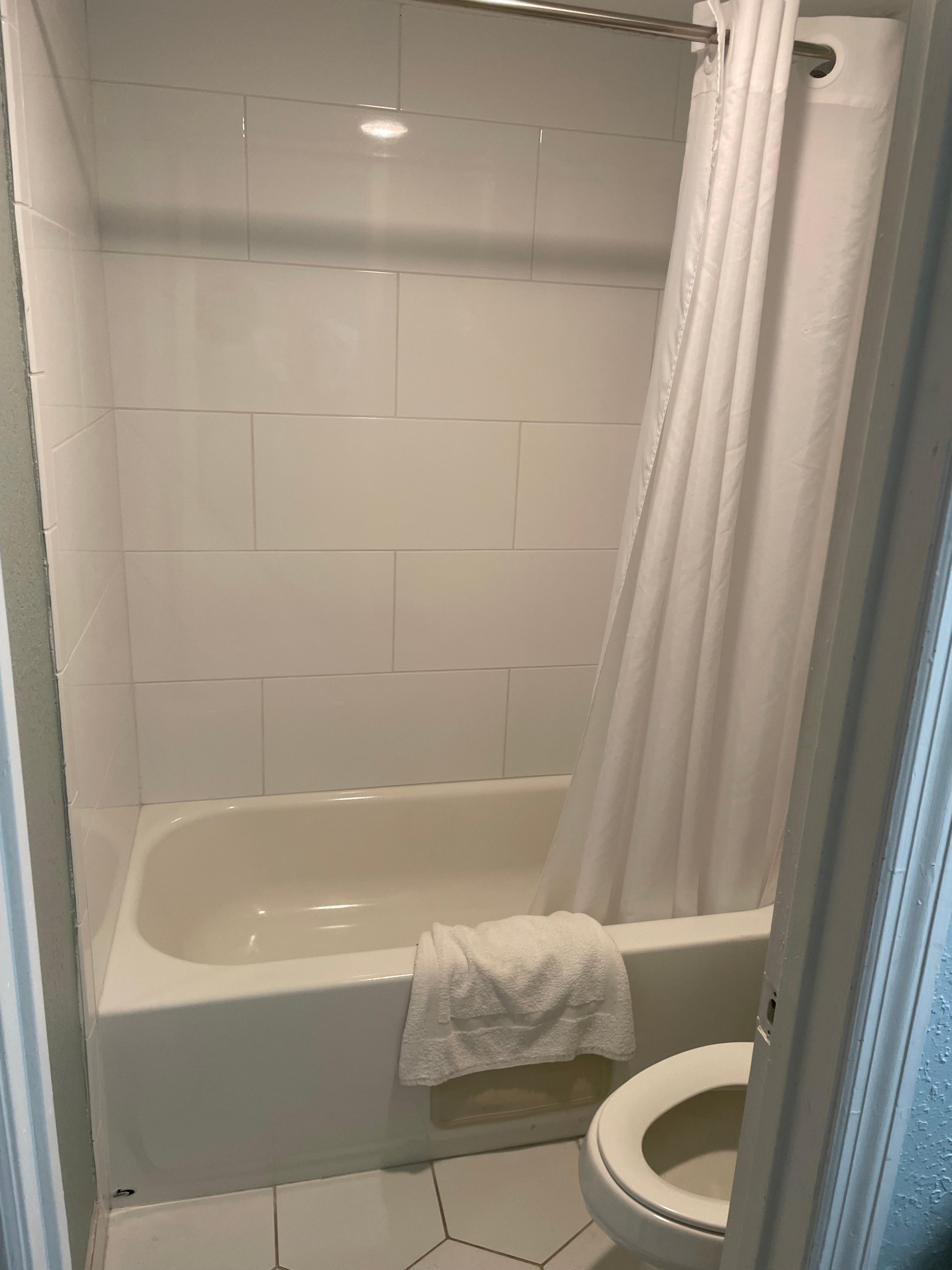 Nice first bathroom. Very clean !