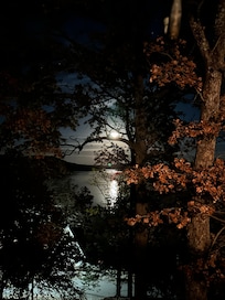 Beautiful view of the full moon.