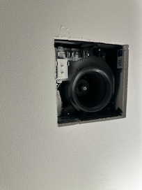 Unfinished bathroom vent