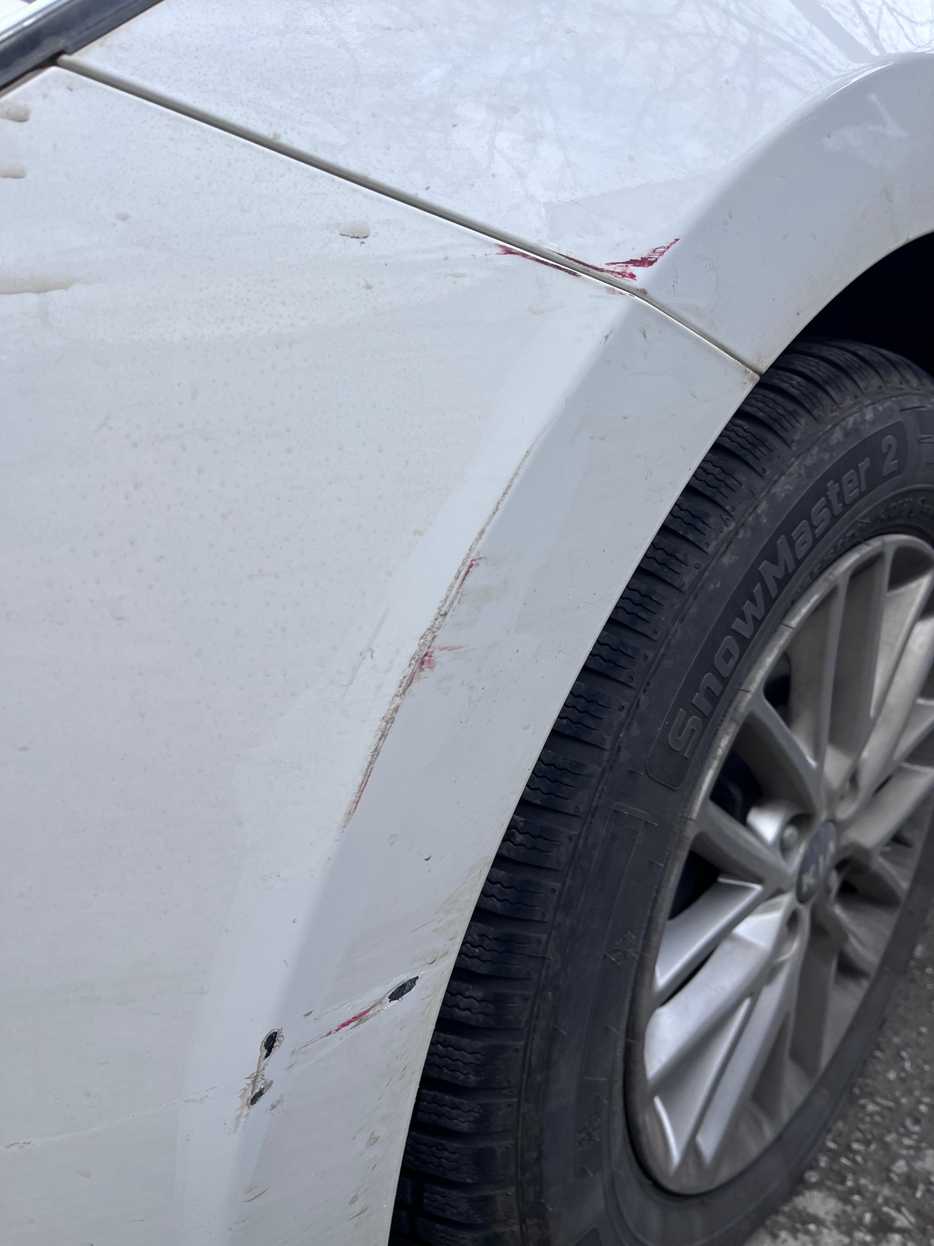 Aracımın çizildiğine dair görüntü 