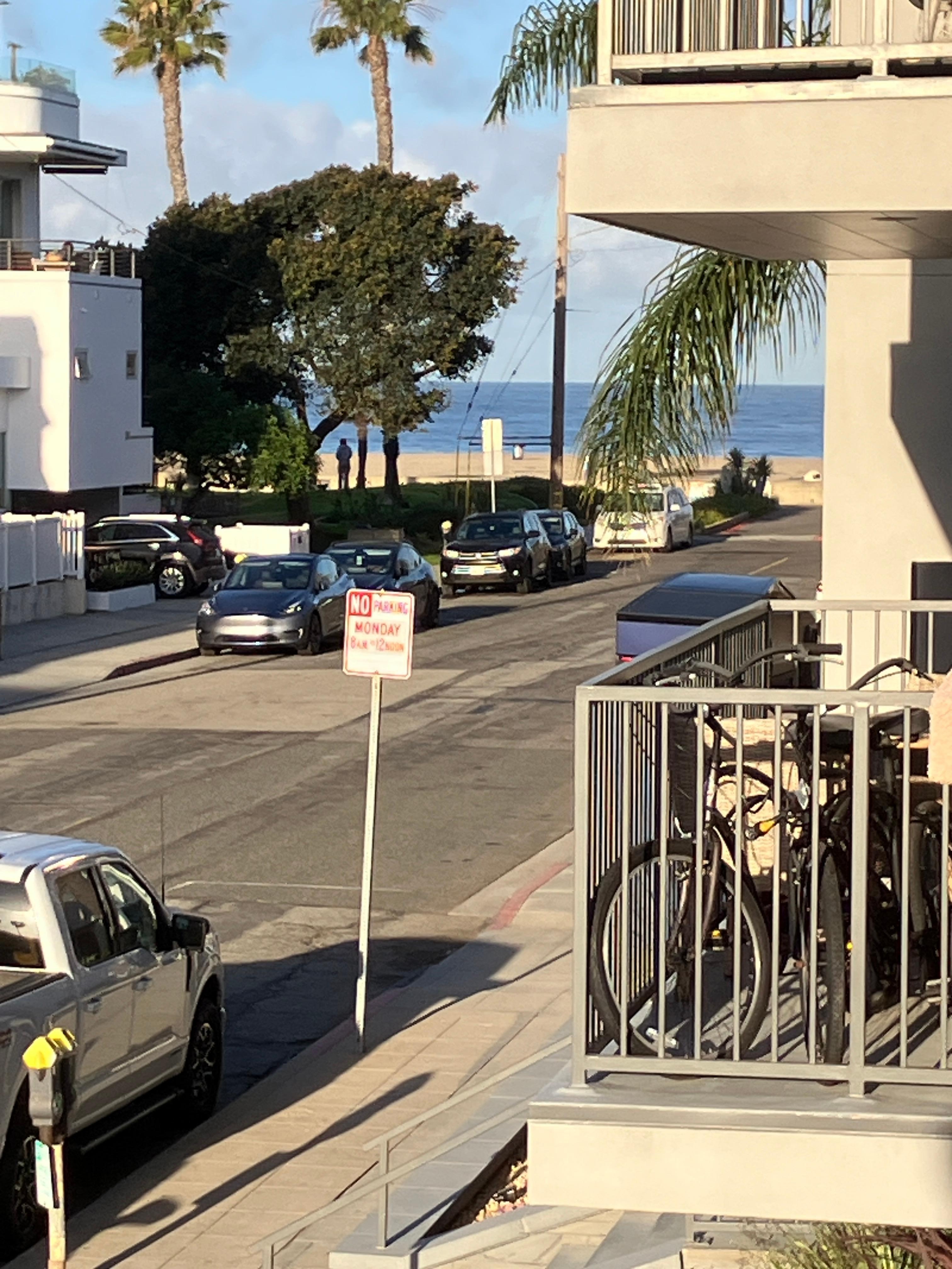 this is from the balcony, super close to beach.