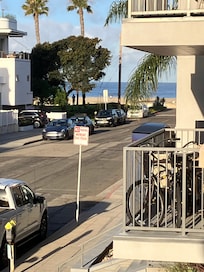 this is from the balcony, super close to beach.