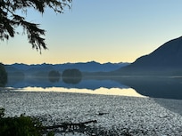 Early morning view from the deck