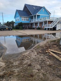 Hurricane overflow onto our street