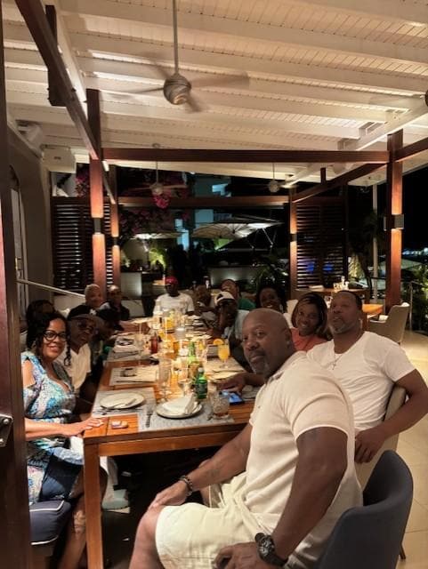 Husband 60th Birthday dinner at the Ocean's Lounge at the Holland House Beach Hotel