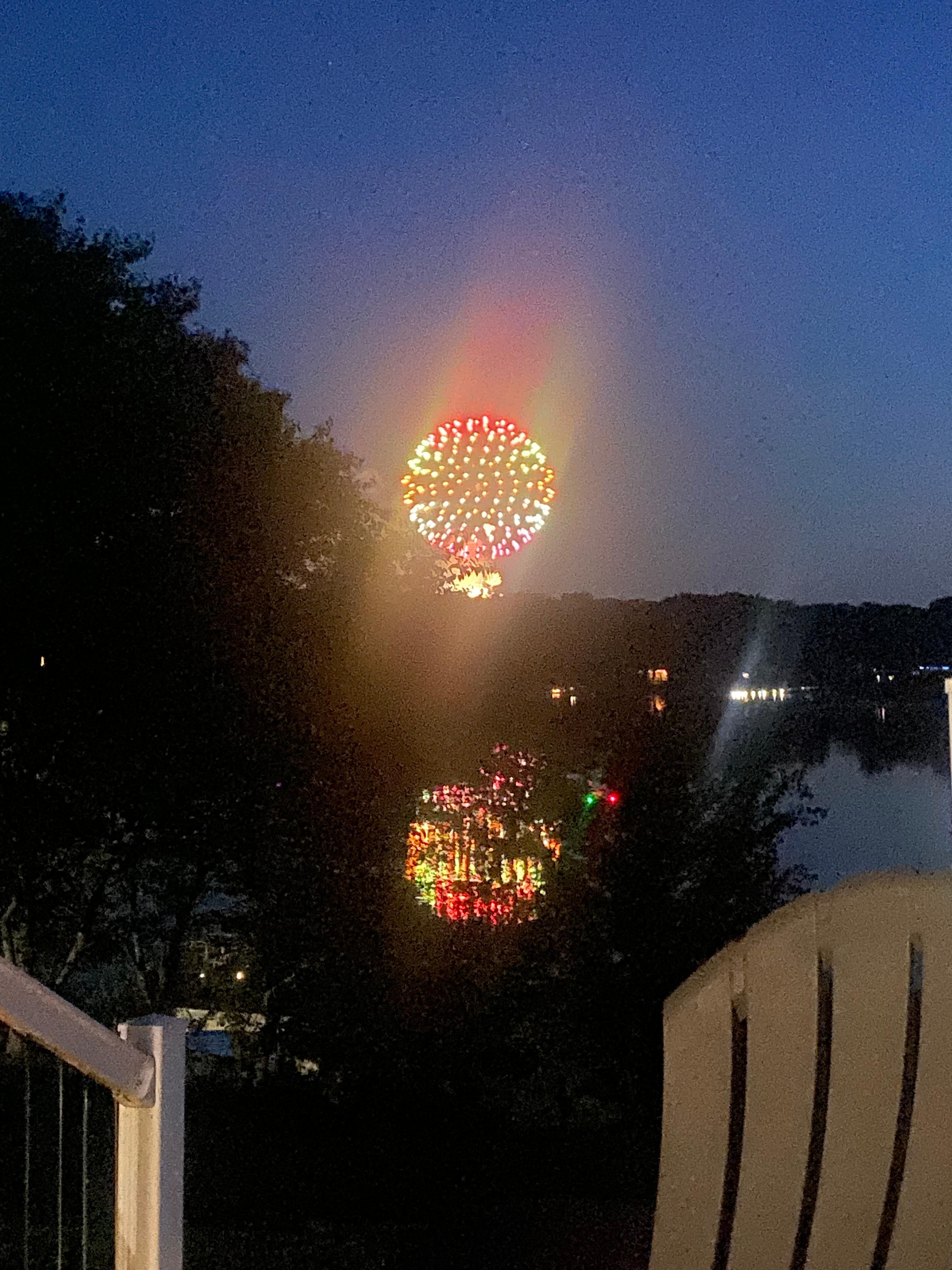Fireworks from the deck