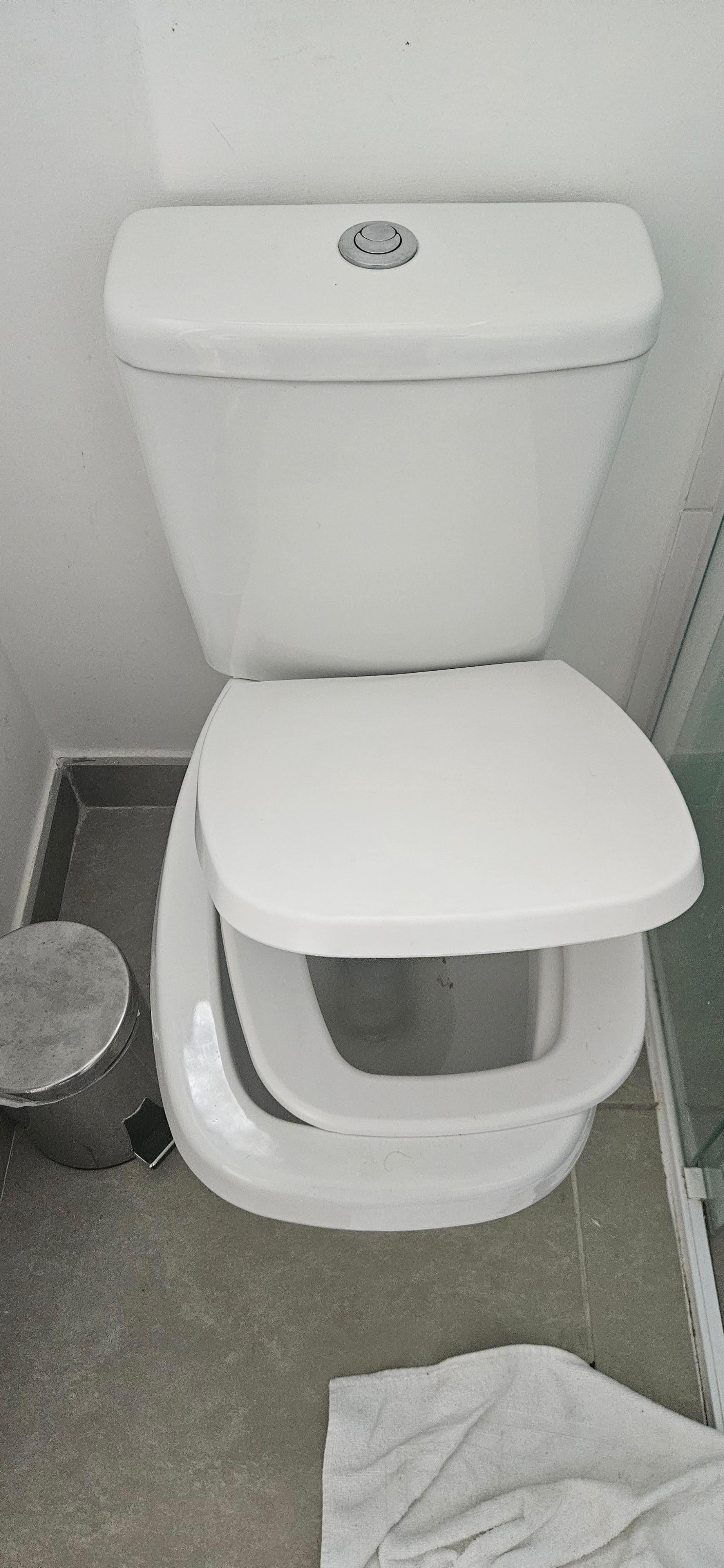 Não existe posição possível para se sentar aí. 