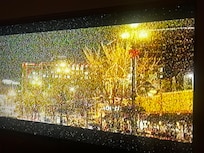 So much snow on the TV channels it was virtually unwatchable. This photo is untouched.