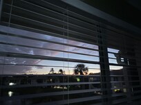 Sunset view from primary bedroom window