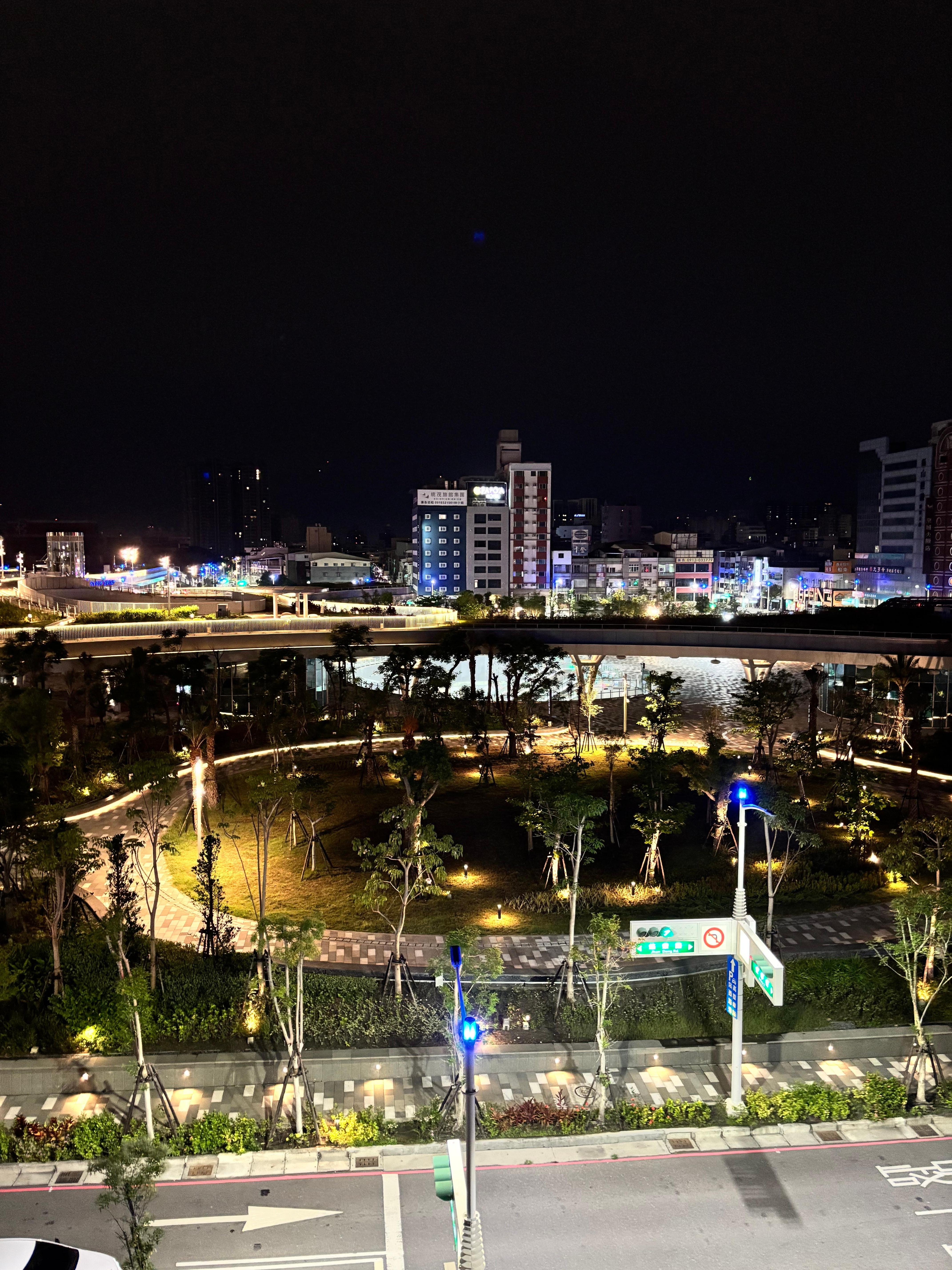 Night view from the balcony