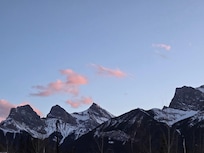 From the carpark of the two large grocery stores within 3 min walk.