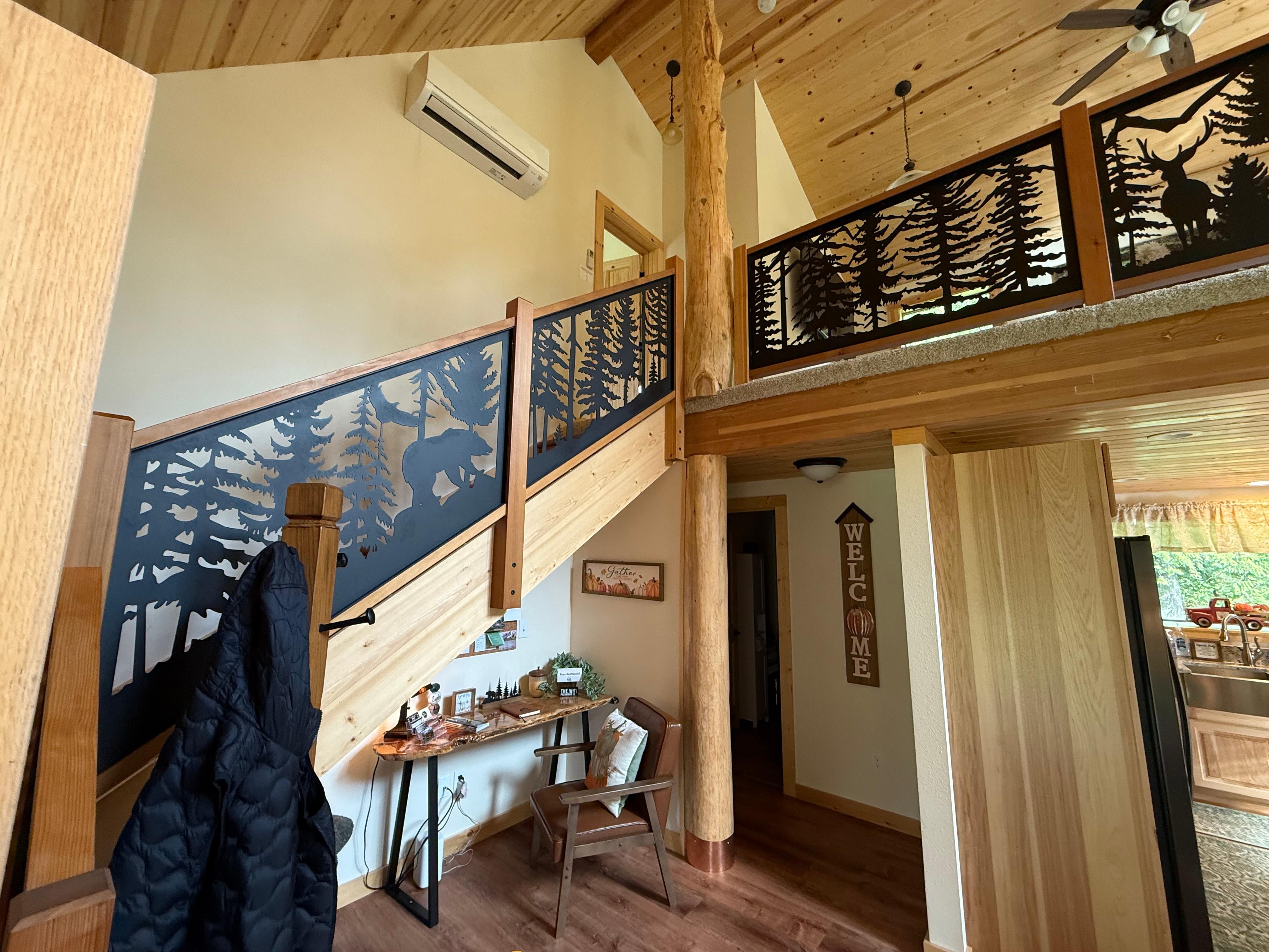 Entry as you come in the door 