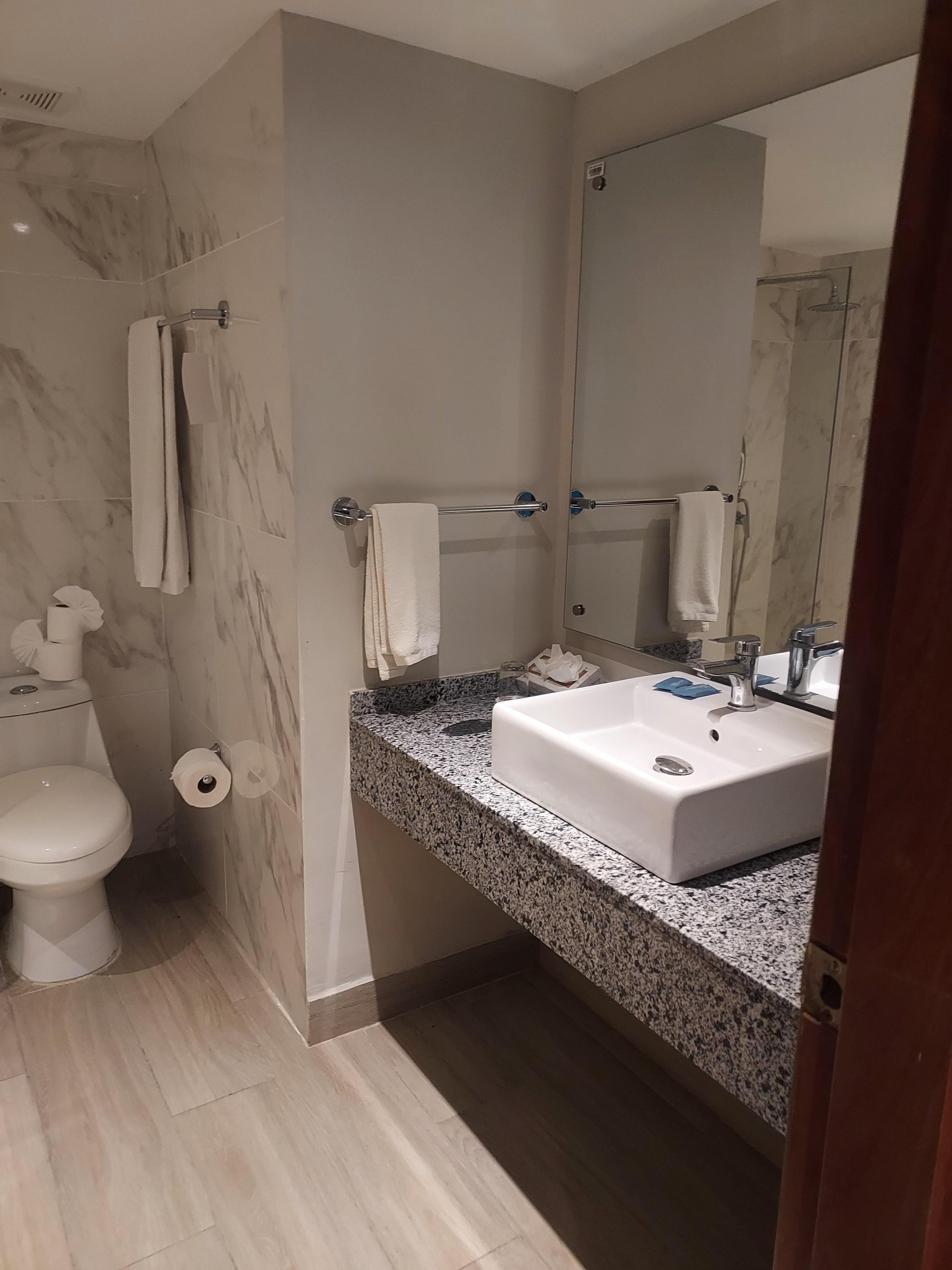 Baños muy cómodos.