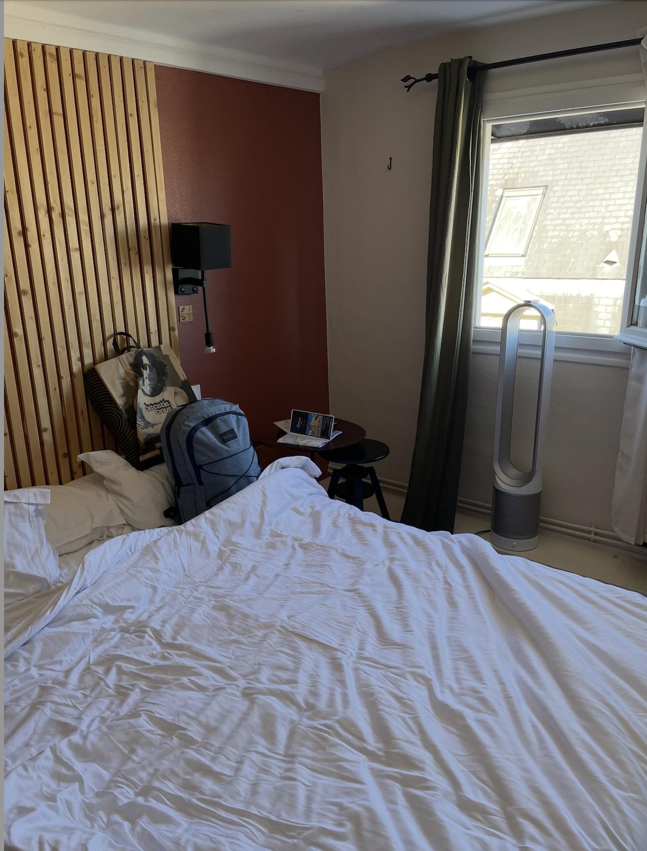 Trying to cool down the room once the sun stopped beating in. NO LUCK.