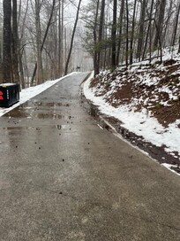 After they shoveled the entire driveway