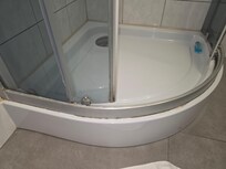 Base of shower dirty