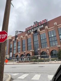 Across from Lucas Oil Stadium
