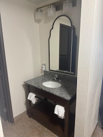 Sink outside the bathroom