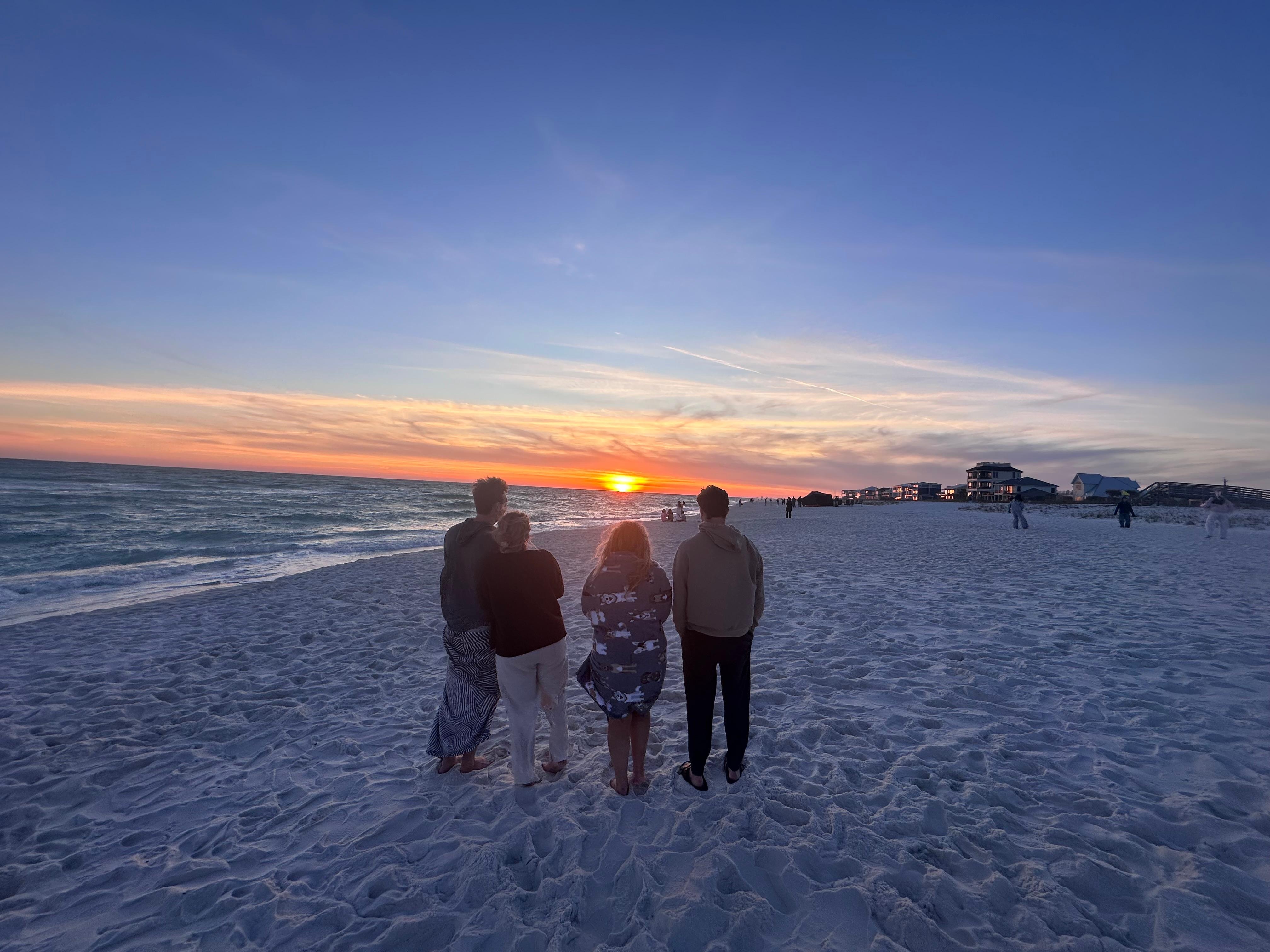 Beach directly in front of the house
