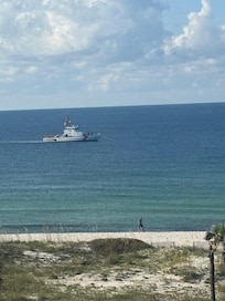 From the balcony