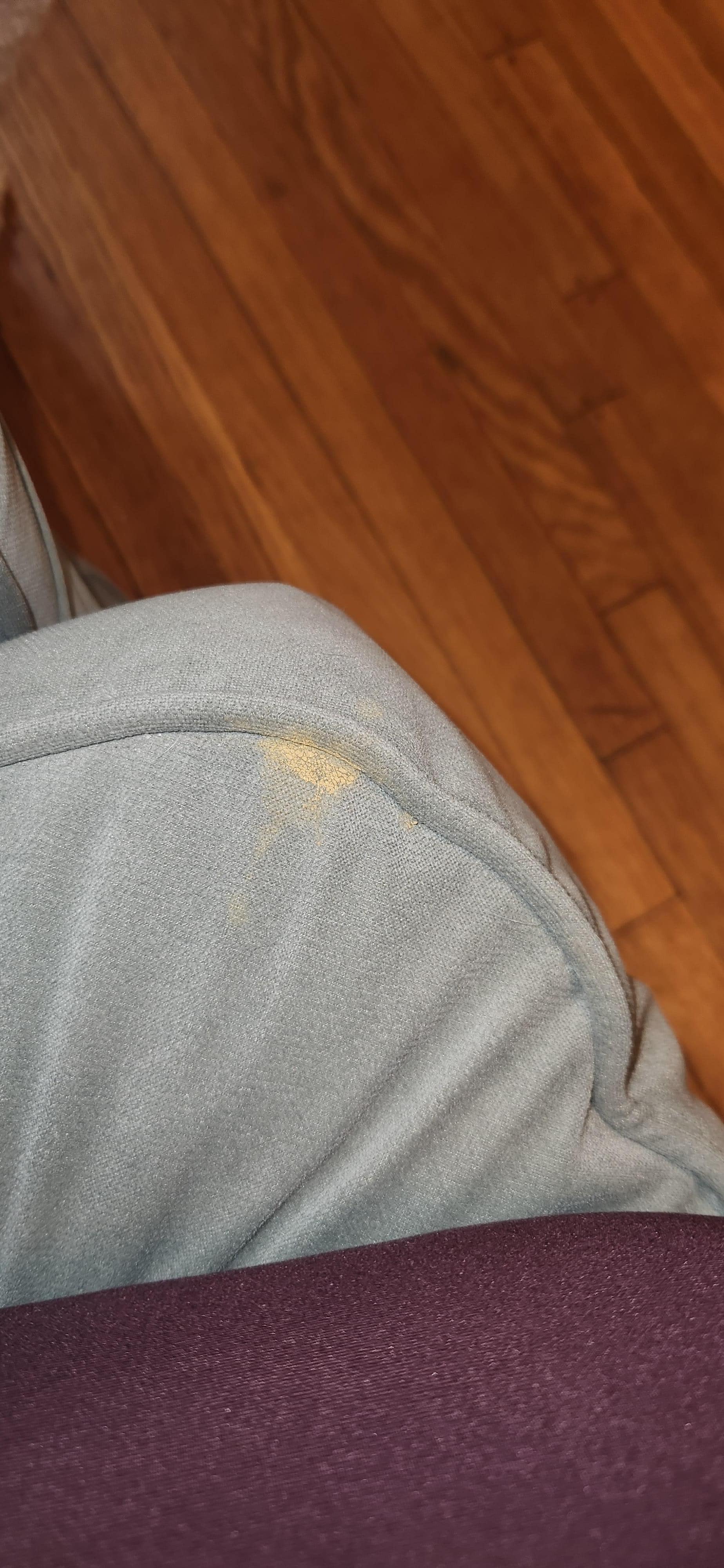 Something stuck on couch.