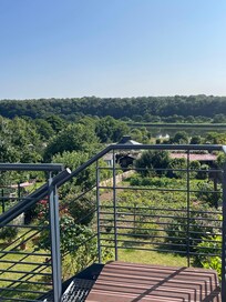Blick von der Terrasse auf den Odet