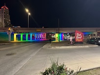 Handy underground walkway to River walk and Alamo