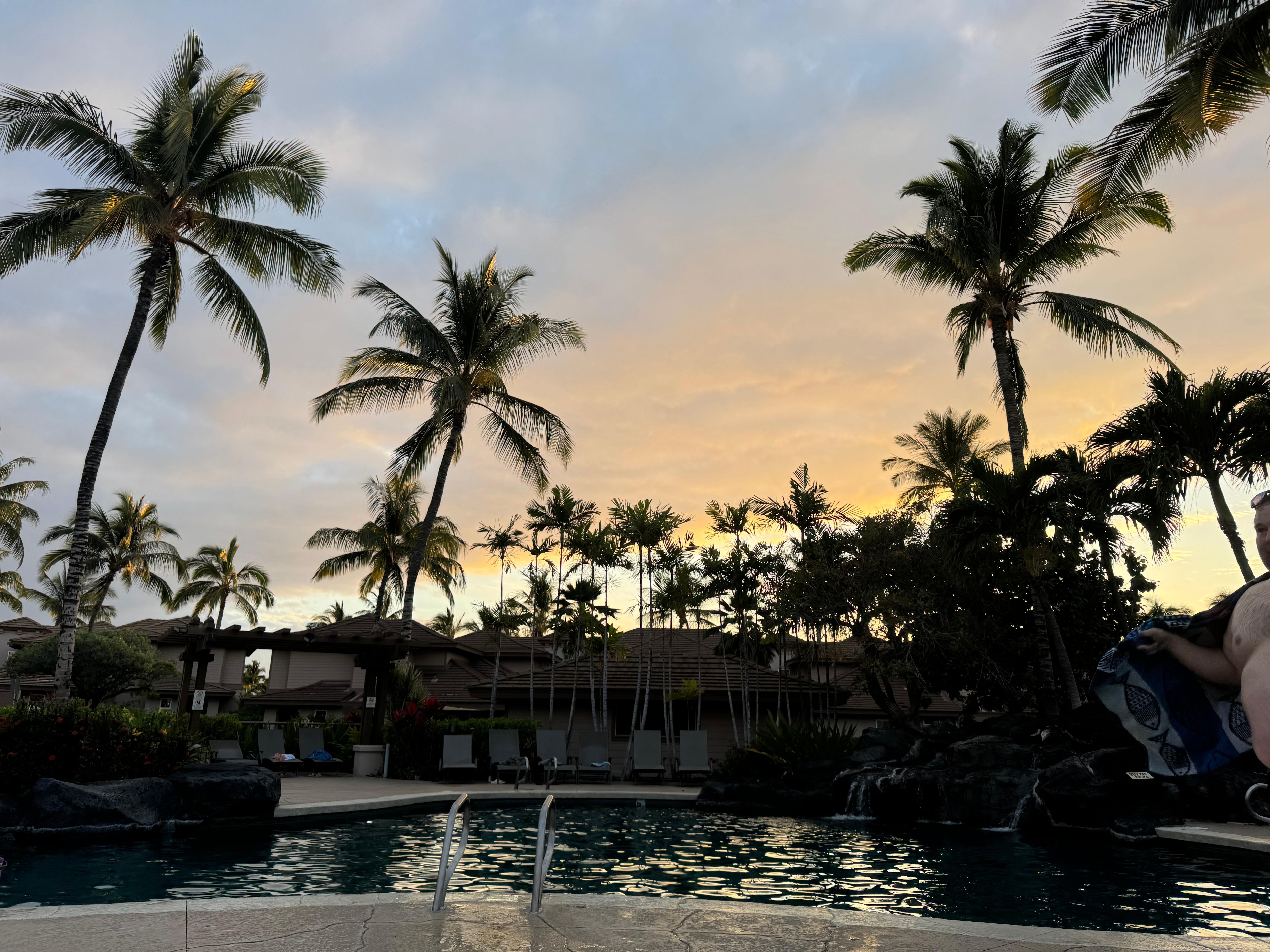 Enjoyed our time at the pool in the evenings after the beach during the day.