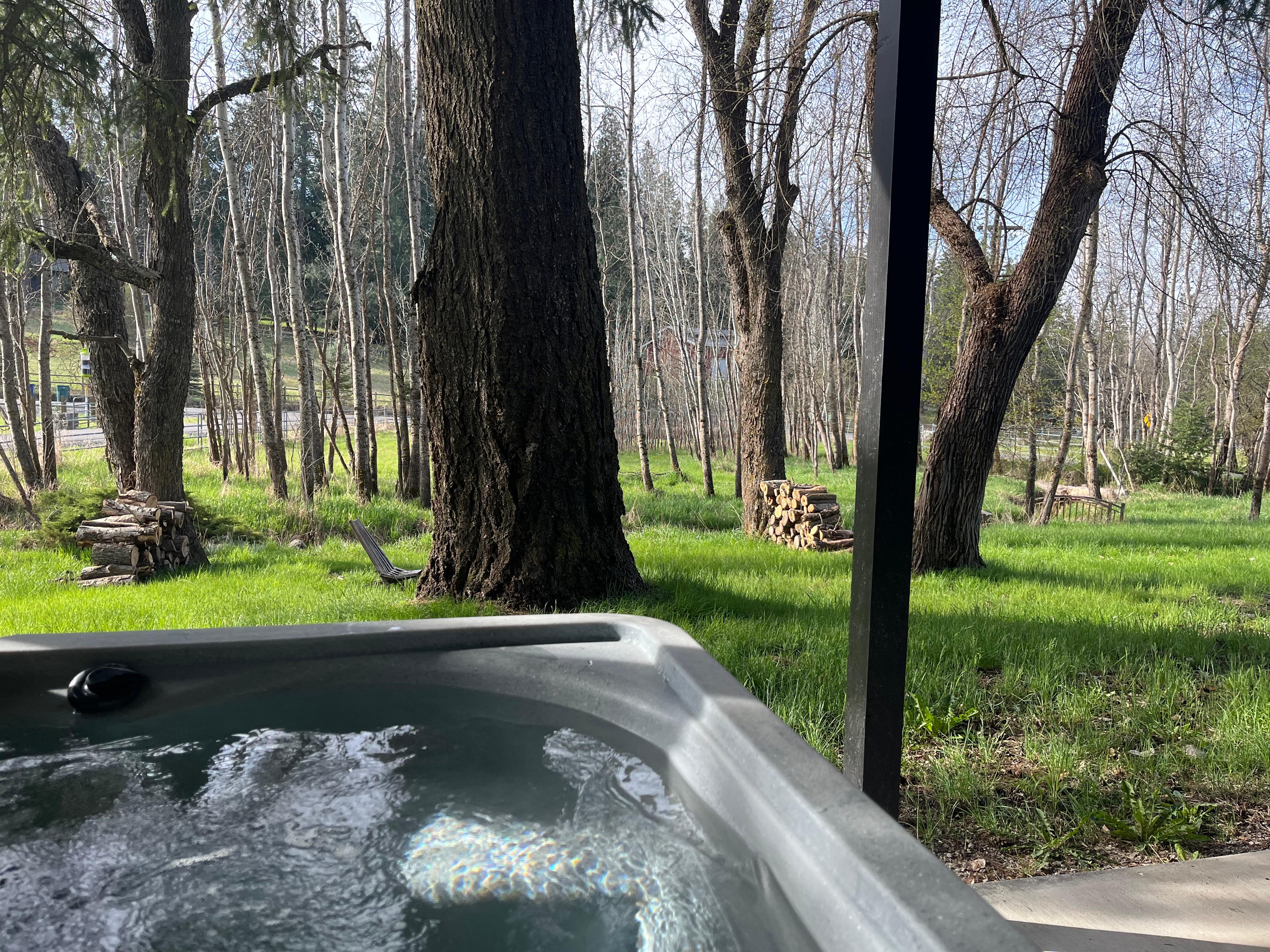 View from the hot tub!