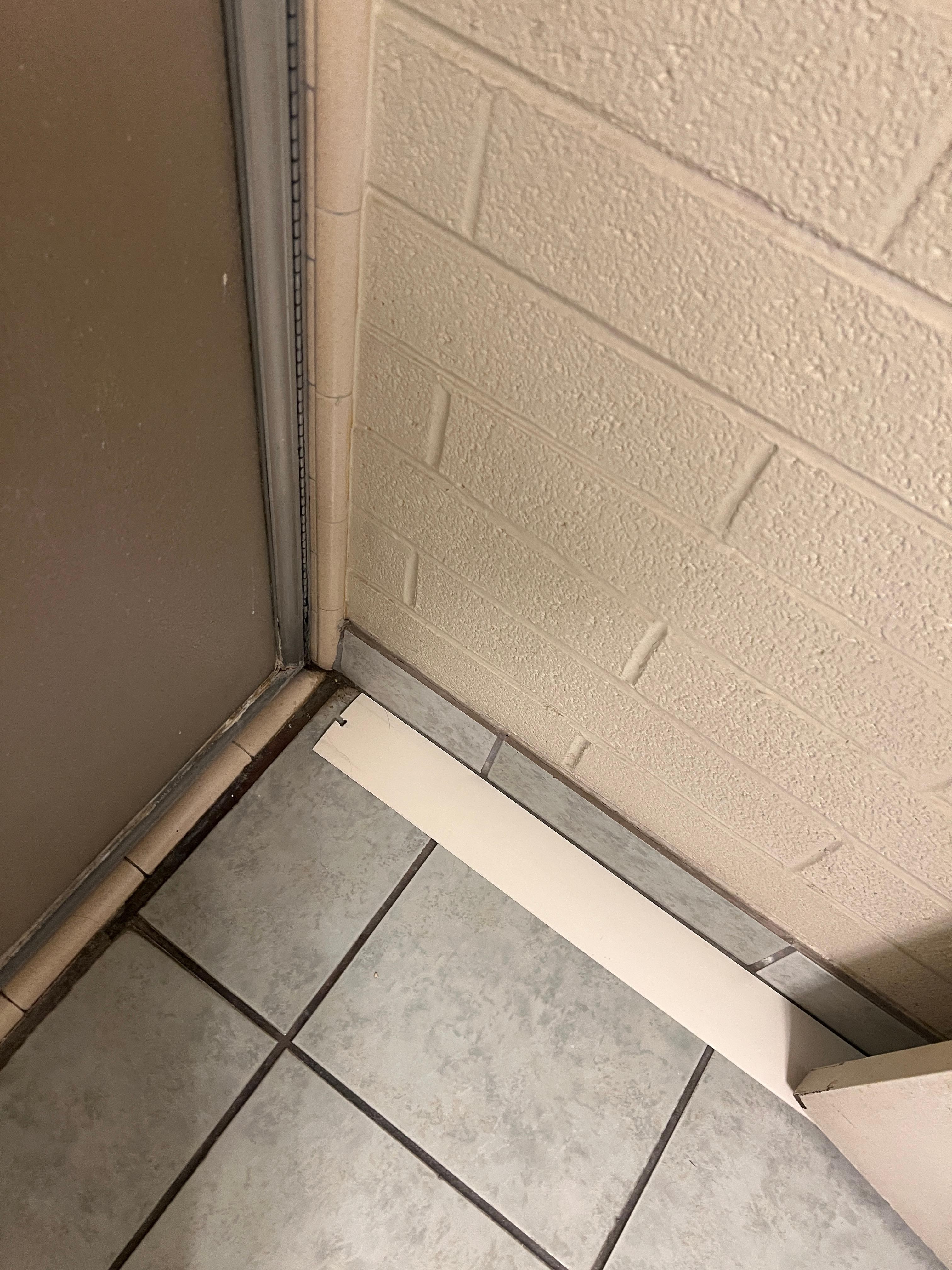 Broken blind on the floor. Really???