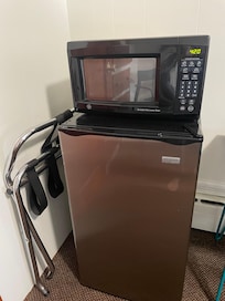 Microwave, fridge, coffee maker, table available