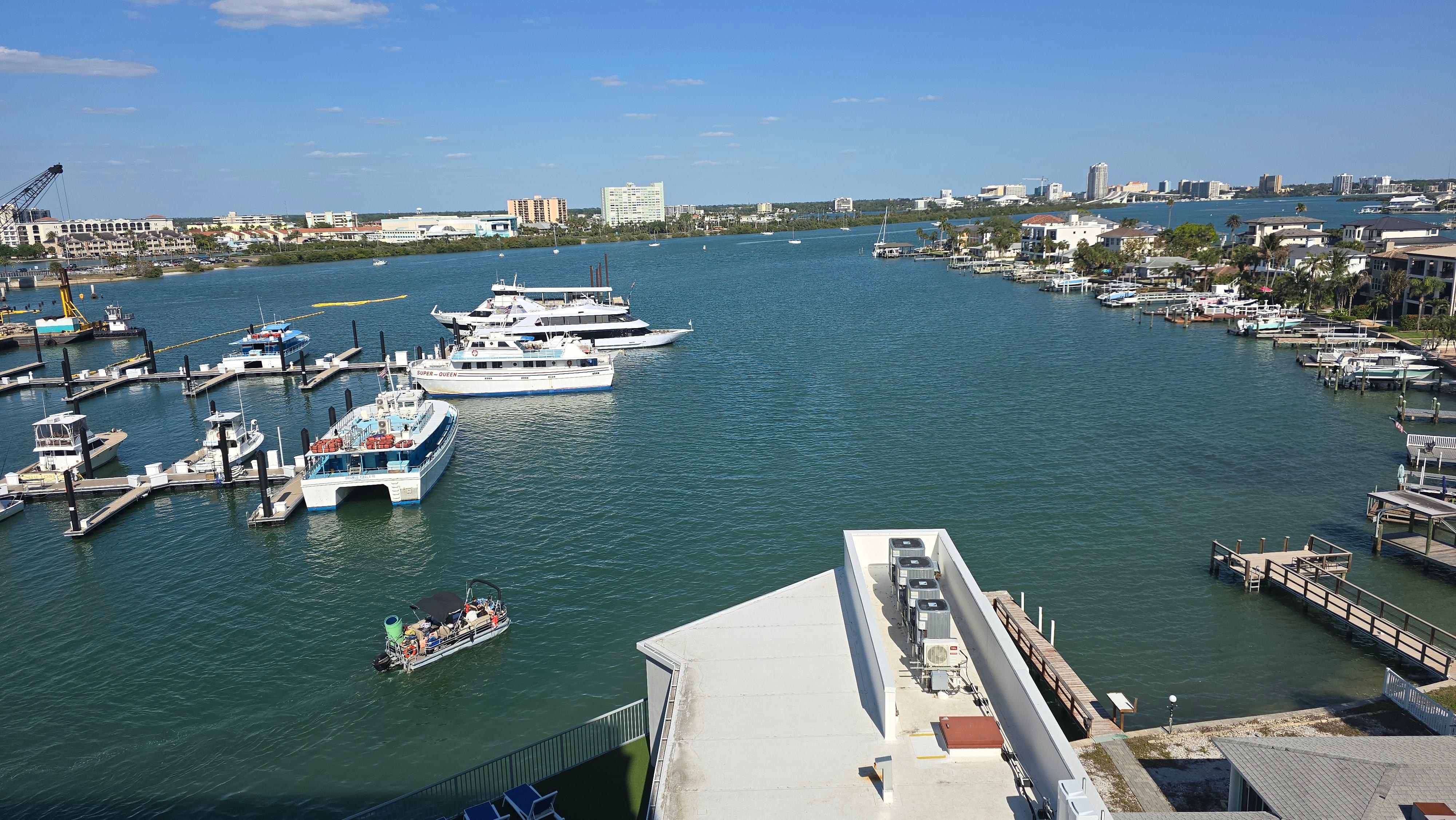 View from our 7th floor balcony. 