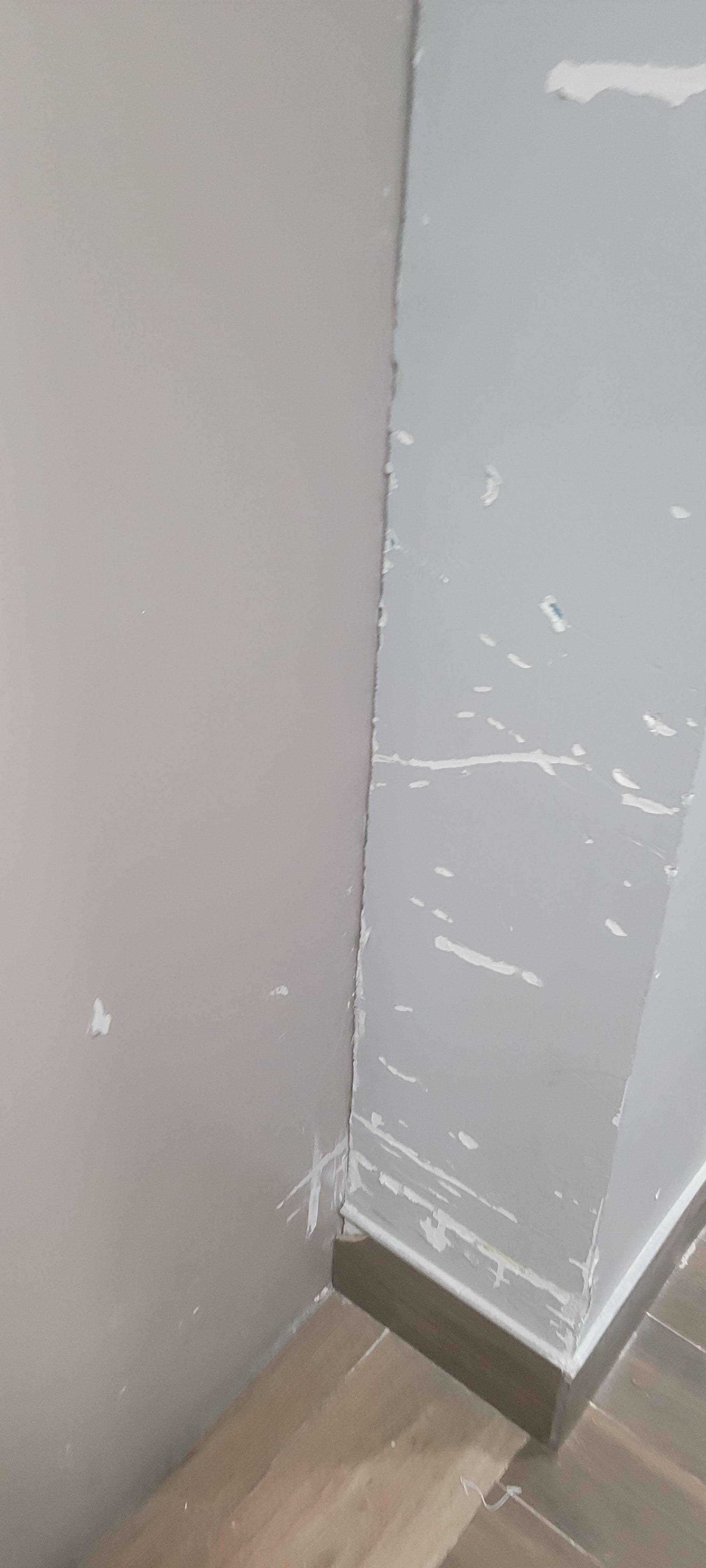 Elevator walls on every floor inside and out