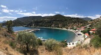 Sampatiki beach, 10 minute drive from the house. Quiet, calm and warm waters, perfect for families.