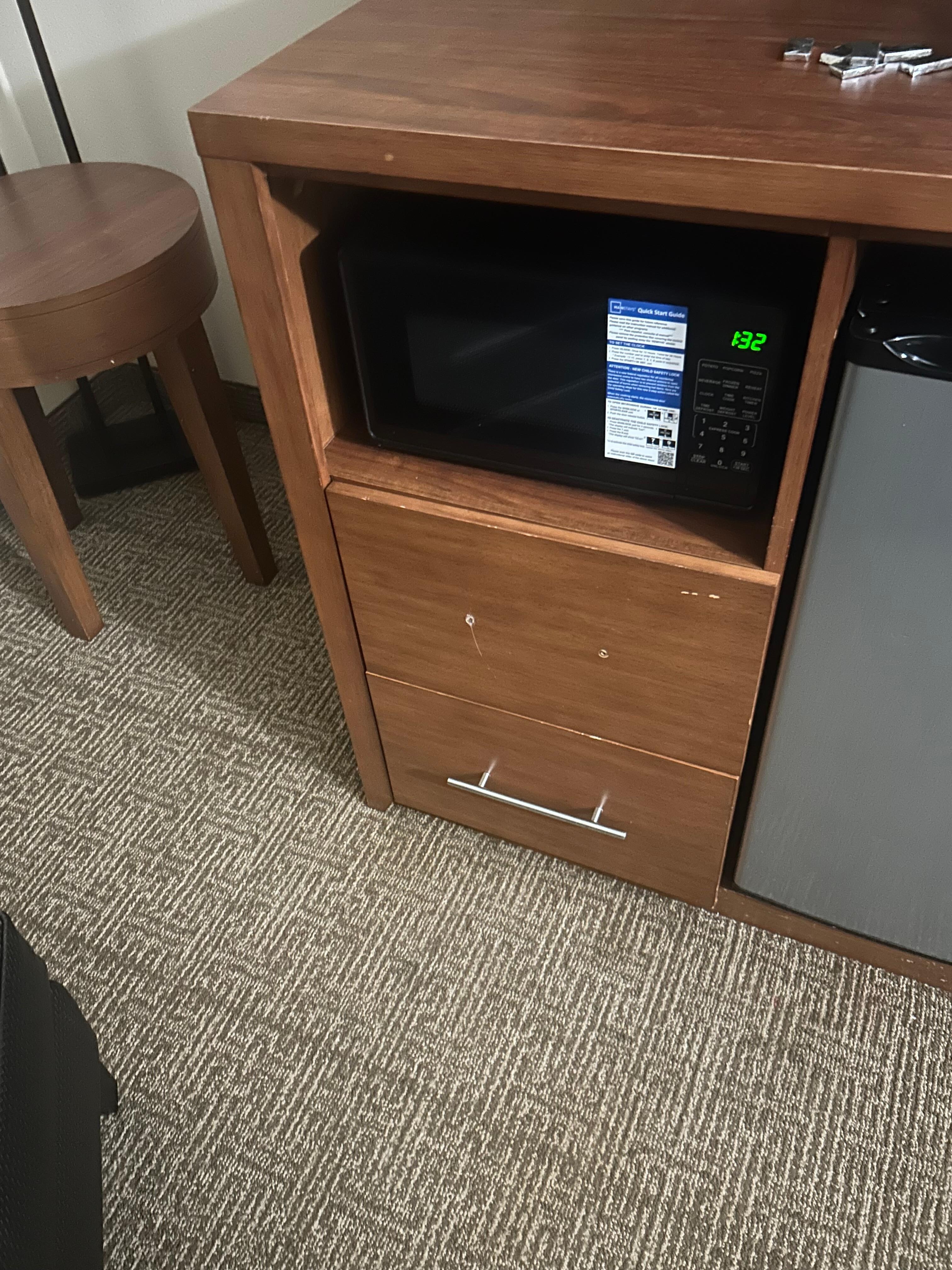 Handle is broken on drawer 