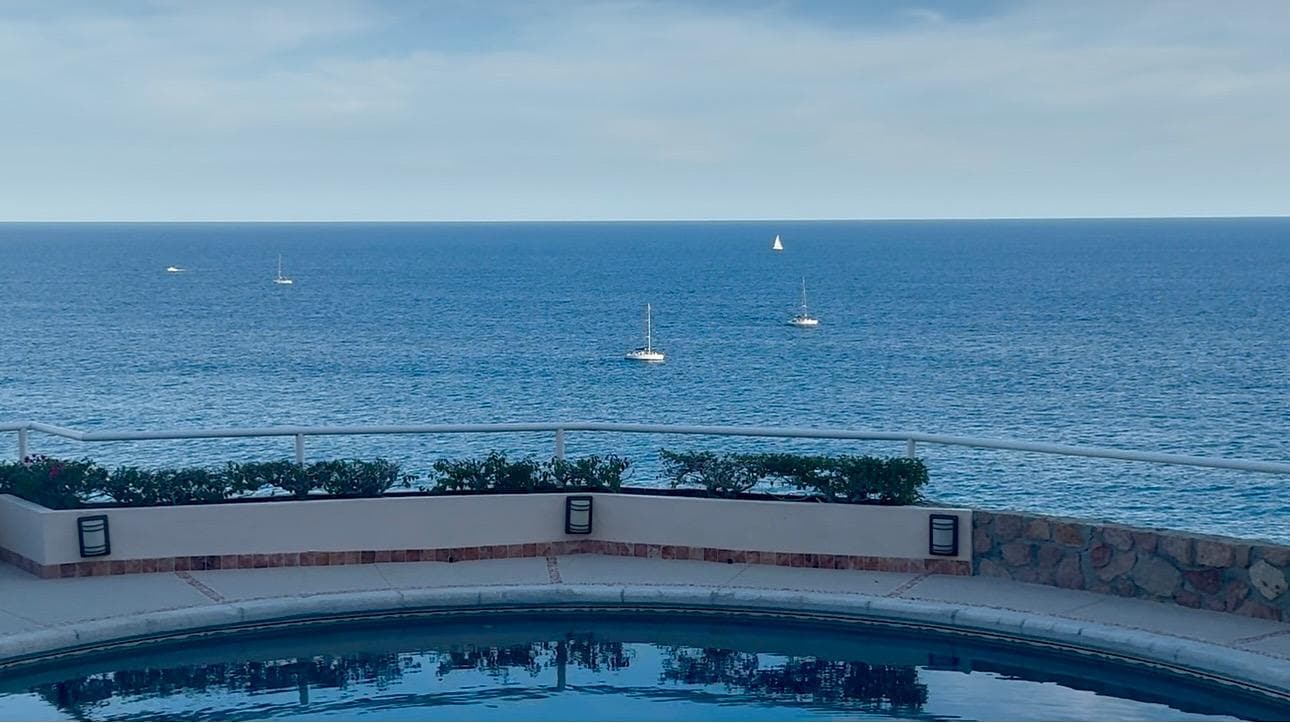 View from the pool area 