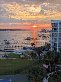 Sunrise view from balcony