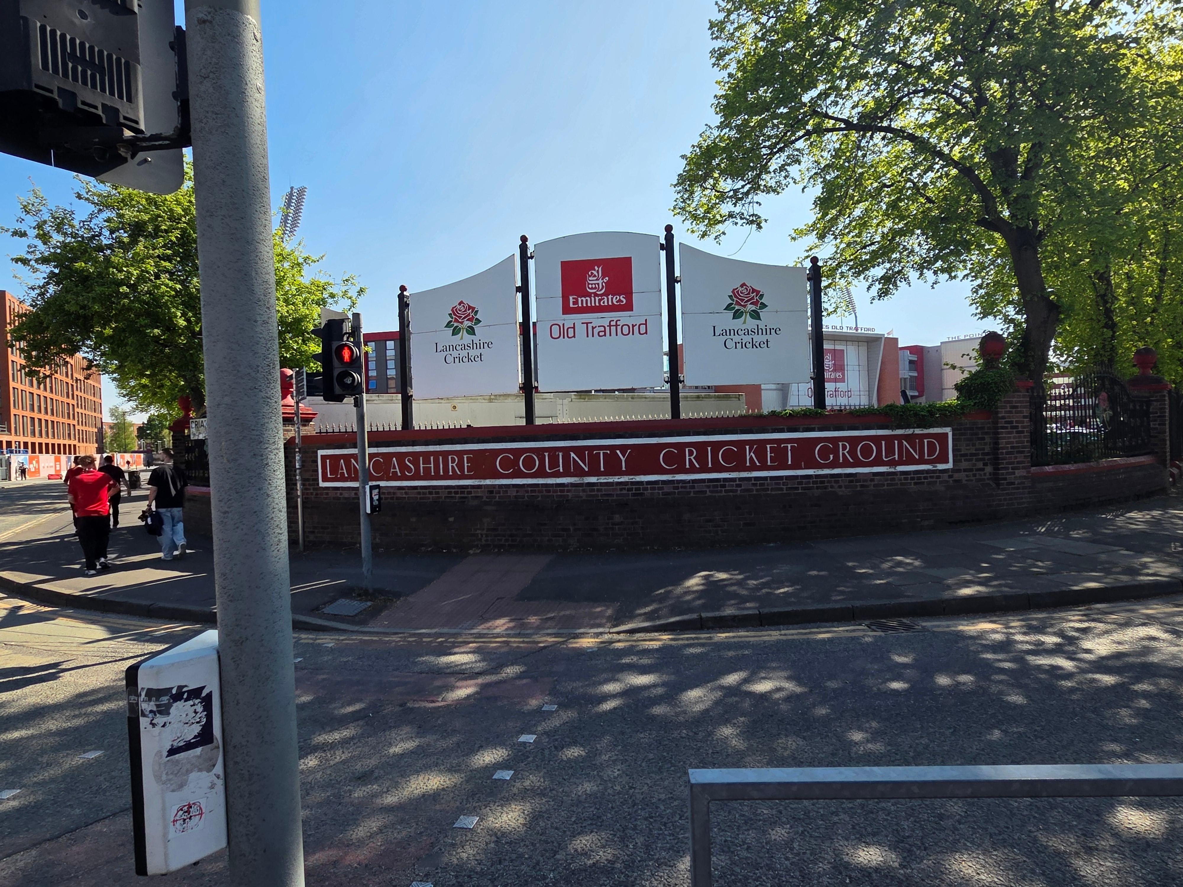 Front of cricket field