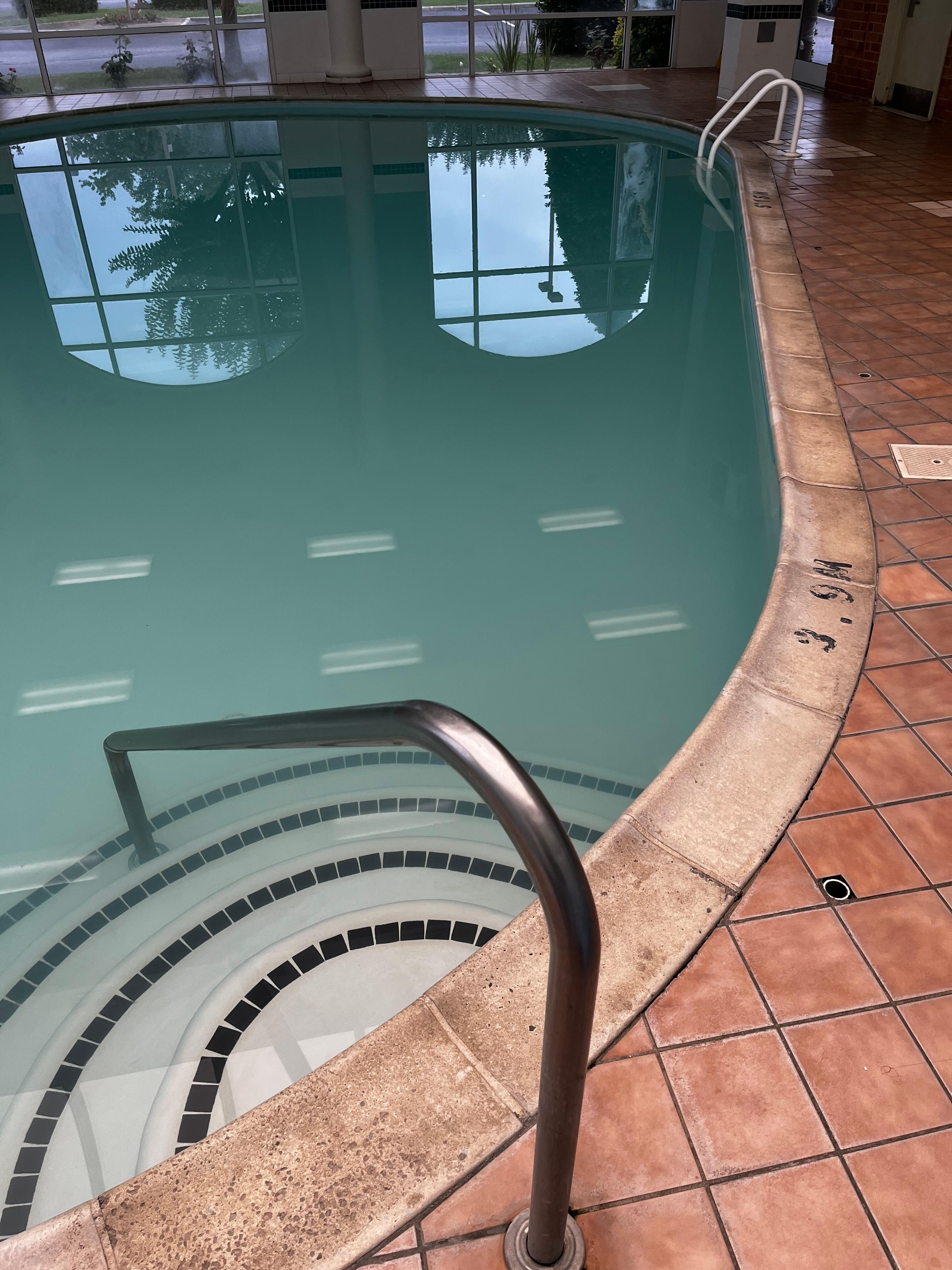 Indoor pool cloudy 