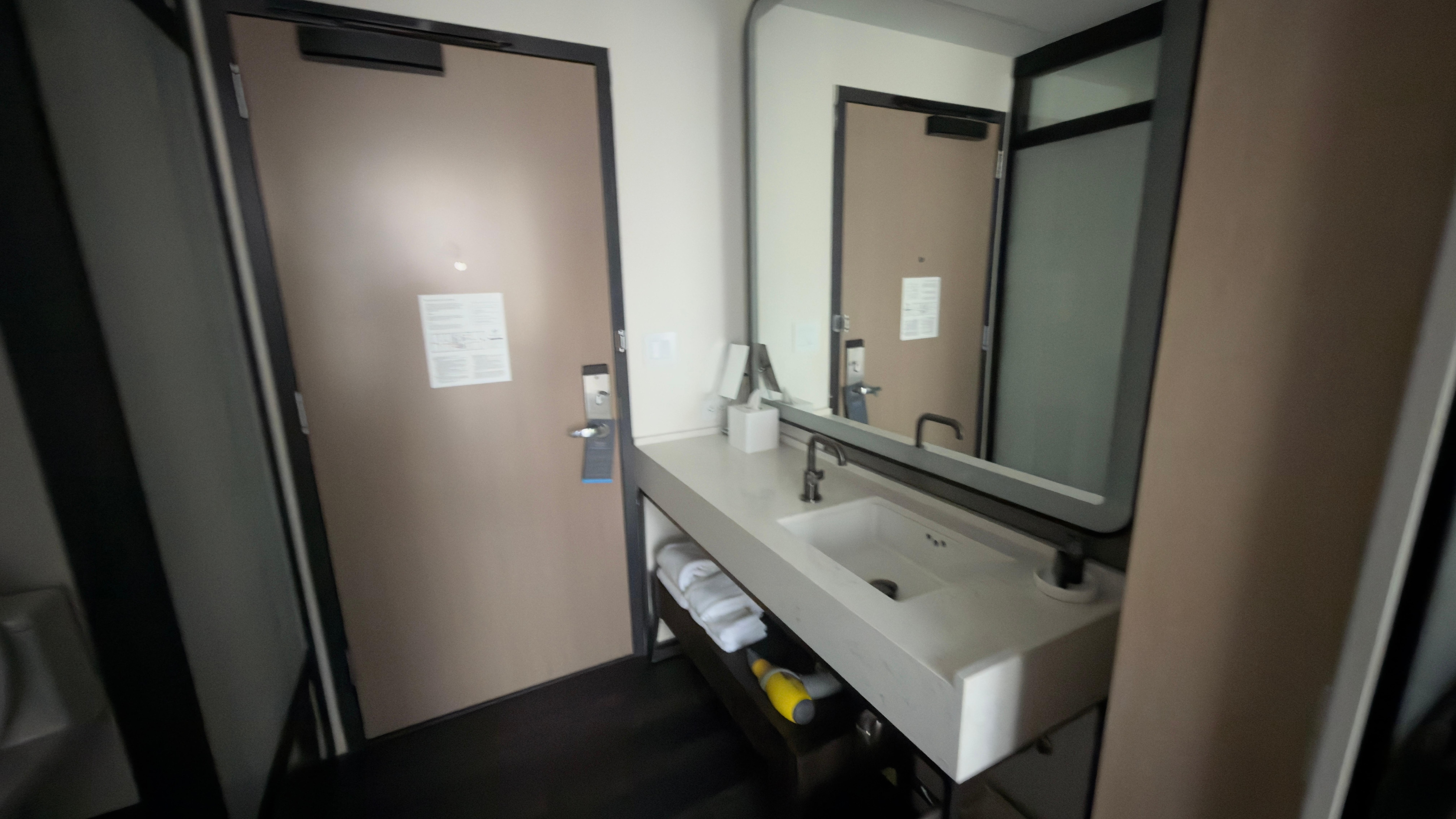 The solo traveler would love this minimalist designed room 