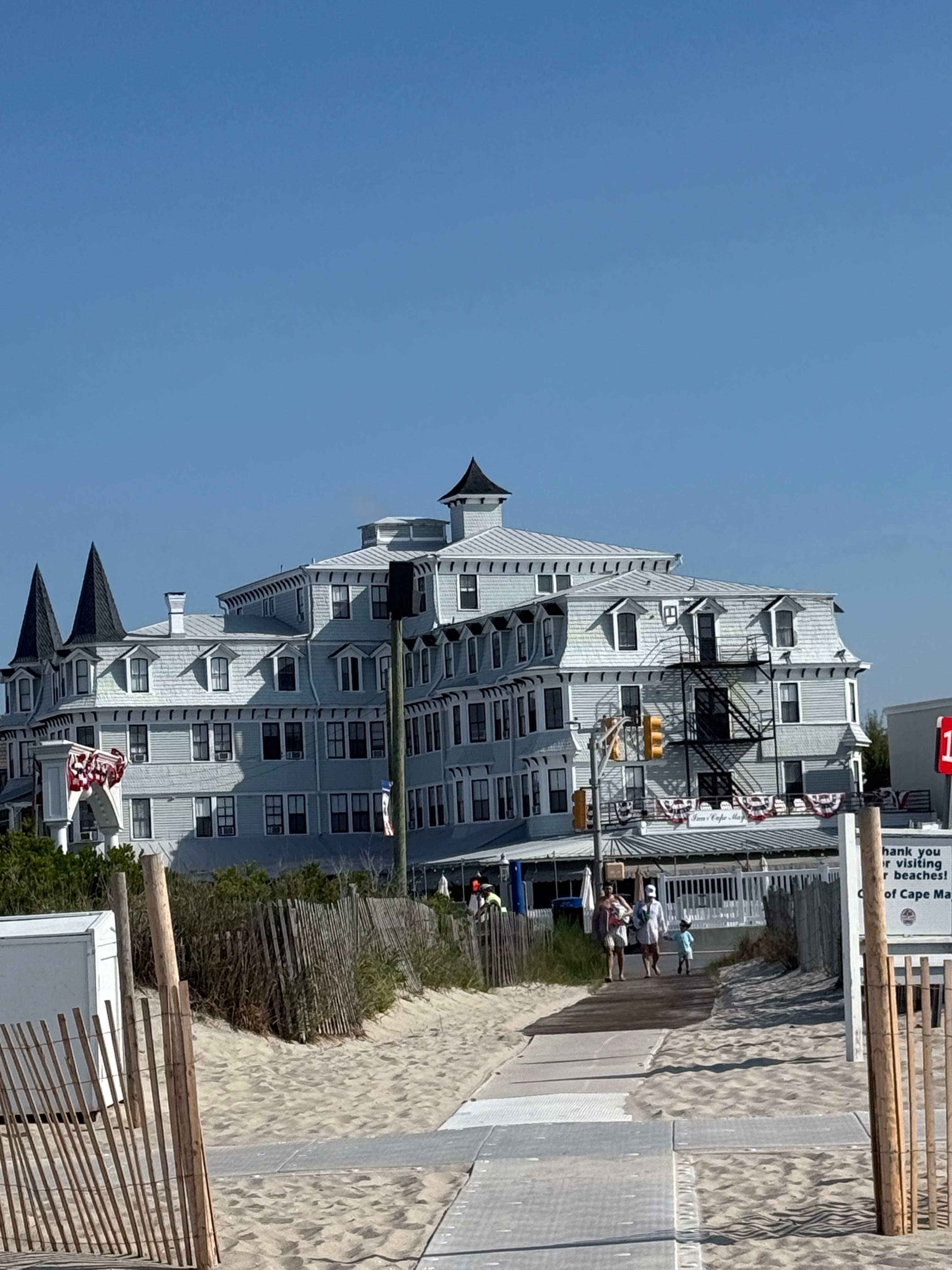The hotel from the beach 