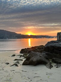Playa de Vilariños al atardecer